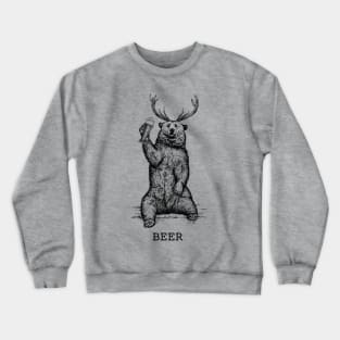 Bear + Deer = Beer Crewneck Sweatshirt